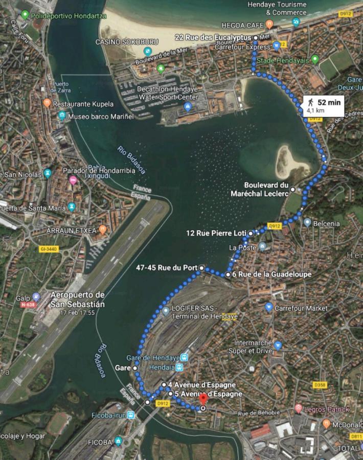 Port Bidassoa - T2 Coquet, Parking, Lit Xxl, Wifi, Pres De La Gare Hendaya Exterior foto